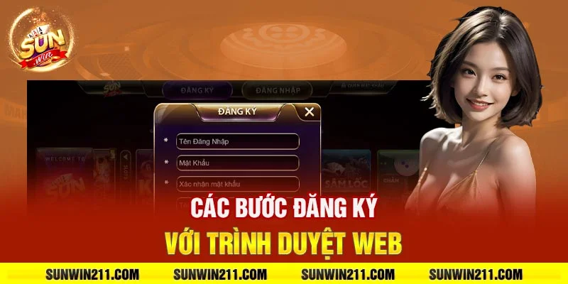 Các bước đăng ký với trình duyệt web